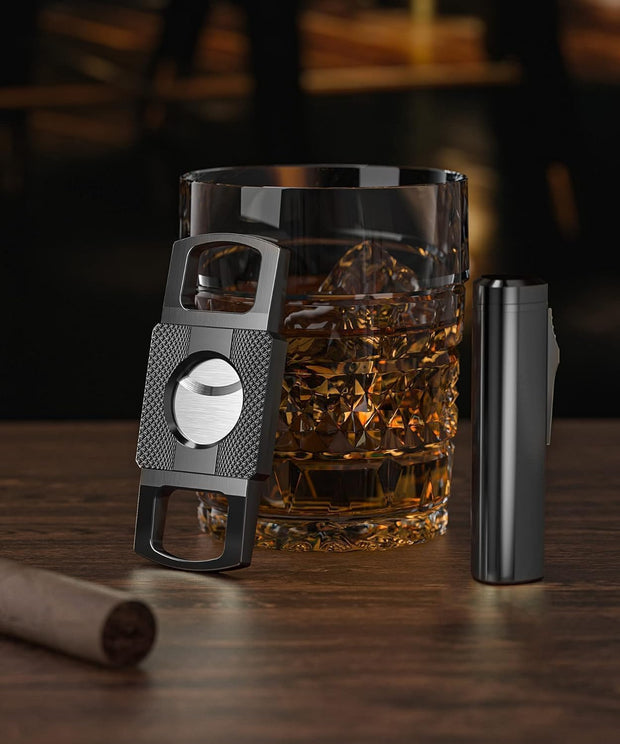 Cigar Torch Lighter and Cutter Set