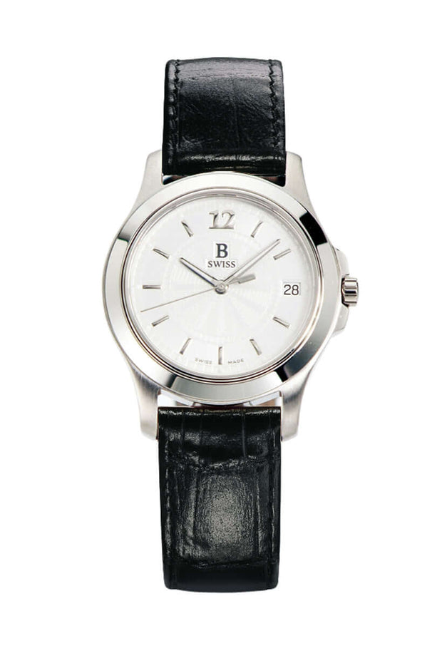 B Swiss by Bucherer Men's Advantage 35mm Silver Dial Watch - 00.50101.08.16.01