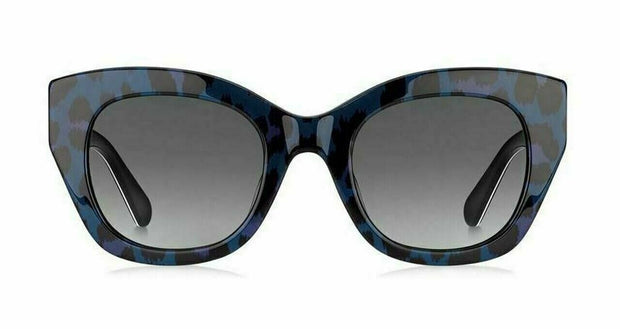 Kate Spade Blue Leopard Frame/Dark Gray Gradient Lens Women's Sunglasses - JALENAS-023X- 9O
