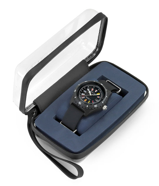 Nautica Men's Surfside 46mm Black Dial Silicone Watch - NAPSRF001