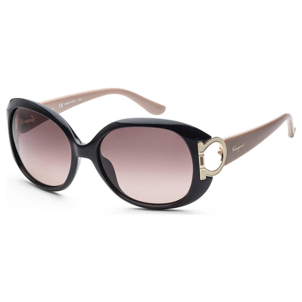 Salvatore Ferragamo Women's Black Nude Signature Sunglasses - SF668S-001