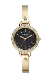 Fossil Women's Classic Minute 32mm Black Dial Stainless Steel Watch -  BQ3425