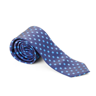 Blue Polka Dotted Tie